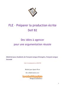 FLE - Préparer la production écrite DELF B2
