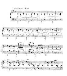 Partition complète, Nocturne No.10 en E minor, Op.99, Fauré, Gabriel