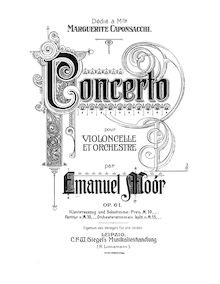 Partition Segment 1, violoncelle Concerto No.1, E major, Moór, Emanuel