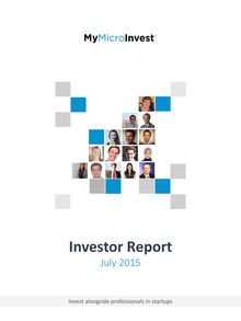 Activity report - MyMicroInvest July 2015