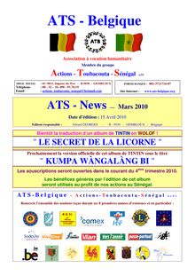 ATS NEWS 1 er TRIMESTRE - ATS-News - 1 Trimestre 2010