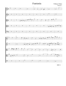 Partition Fantasia VdGS No.3 - partition complète (Tr Tr T T B), fantaisies pour 5 violes de gambe