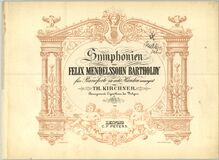 Partition couverture couleur, Symphony No.3 en A minor, Sinfonie Nr.3 in a-Moll "Schottische" par Felix Mendelssohn