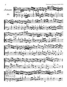 Partition Sonata No.2 en E minor, 10 violon sonates, Vol.1, 10 Sonatas for Violin and Continuo