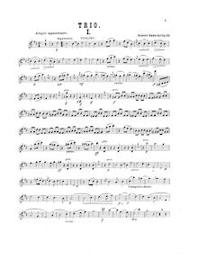 Partition de violon, Piano Trio, Trio No.2 für Pianoforte, Violine und Violoncello, Op.33