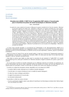Accord-cadre Bureautique Marché informatique Circulaire de la DAGE ...