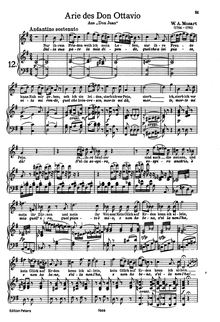 Partition complète, Don Giovanni, Il dissoluto punito ossia il Don Giovanni par Wolfgang Amadeus Mozart