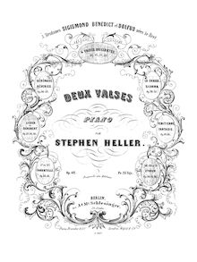 Partition complète (scan), Deux Valses, Op.62, Heller, Stephen