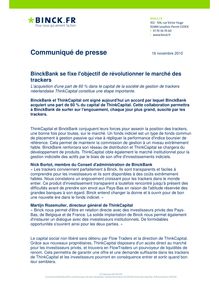 Communiqué de presse -  Bourse en ligne : Binck.fr, le site des ...