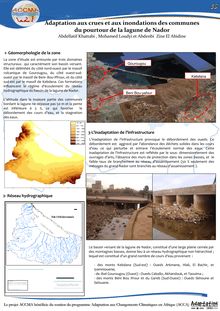 Adaptation aux crues et aux inondations des communes du pourtour de la lagune de Nador