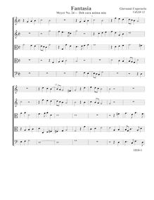 Partition complète (Tr Tr T T B), Fantasia pour 5 violes de gambe, RC 55
