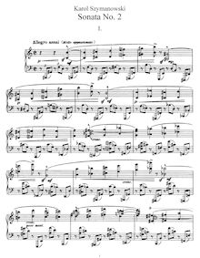 Partition complète, Piano Sonata No. 2 en A minor, Op.21, Zweite Sonate