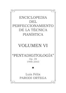 Partition complète, Pentadigitología, Parodi Ortega, Luis Félix