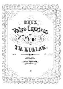 Partition No.2 - Valse-Caprice en A flat, 2 Valse-Caprices, Kullak, Theodor
