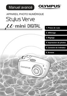 Notice Appareil Photo numériques Olympus  Stylus Verve