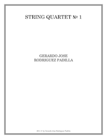 Partition complète, corde quatuor, Rodriguez Padilla, Gerardo Jose