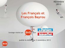 BVA : Les Français et François Bayrou
