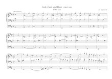 Partition , Ach Gott und Herr (per canonem), BWV 714, pour Neumeister Collection, BWV 1090-1120