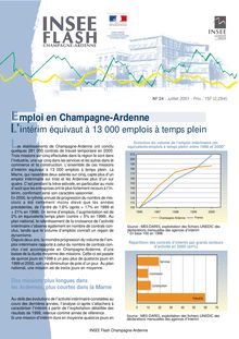 Emploi en Champagne-Ardenne : l intérim equivaut à 13 000 emplois à temps plein