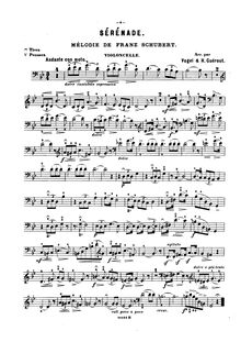 Partition de violoncelle, Schwanengesang, Swan Song / Letztes Werk