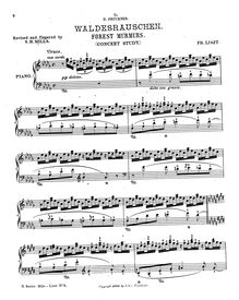Partition complète, 2 Konzertetüden, 2 Concert-Studies, Liszt, Franz