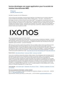 Ixonos développe une super-application pour la société de médias internationale MBC