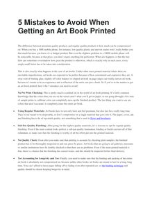 5 Mistakes to Avoid When Getting an Art Book Printed