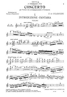 Partition de violon, violon Concerto, Concerto per violino con accompagnemento d orchestra