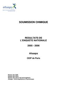 Soumission chimique - Résultats de l enquête 2006