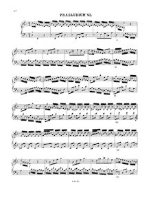 Partition Prelude et Fugue No.6 en D minor, BWV 875, Das wohltemperierte Klavier II