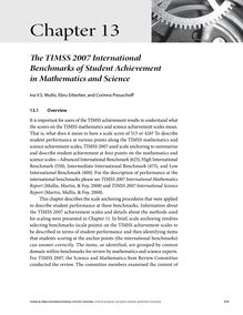 Chapter 13: The TIMSS 2007 International Benchmarks of ...