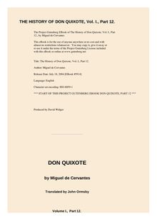 The History of Don Quixote, Volume 1, Part 12