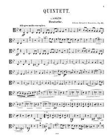 Partition viole de gambe, Piano quintette, Op.42, Quintett für Pianoforte, 2 Violinen, Bratsche und Violoncell, Op. 42.