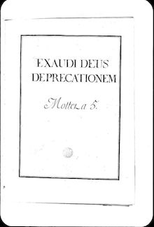 Partition complète, Exaudi Deus, Grand motet, Lalande, Michel Richard de