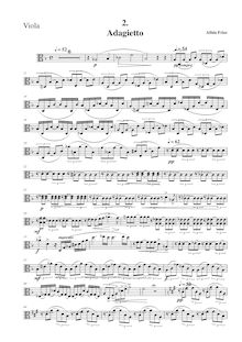 Partition viole de gambe, corde quatuor No.1, Streichquartett Nr.1 d-moll