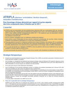 ATRIPLA - Synthèse d avis ATRIPLA - CT6045