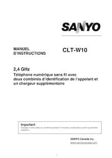 Notice Téléphone sans fil Sanyo  CLT-W10