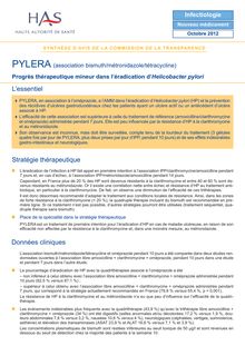PYLERA - PYLERA SYNTHESE - CT12234