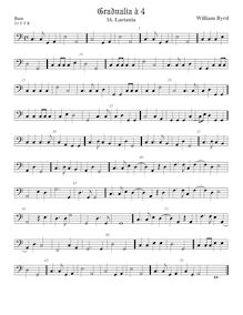 Partition viole de basse, Gradualia I, Byrd, William
