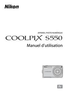Notice Appareil Photo numériques Nikon  COOLPIX S550