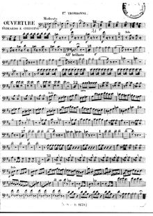 Partition Trombone 1, 2, 3, Eduardo e Cristina, Dramma in due atti par Gioacchino Rossini