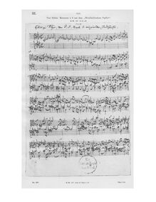 Partition Autograph of Ricercar a 6, Musikalisches Opfer, Musical Offering