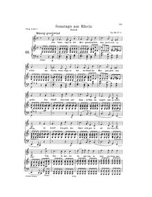 Partition Version pour Medium voix, 6 Gedichte, Op.36, 1. C major 2. F major 3. B-flat major 4. A major 5. G major 6. C minor