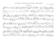 Partition Fugue 6 en C minor, HWV 610, 6 Fugues pour pour orgue ou clavecin, HWV 605-610
