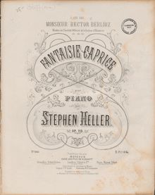 Partition complète, Fantaisie-Caprice, C major, Heller, Stephen