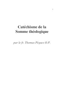 Catéchisme de la Somme théologique