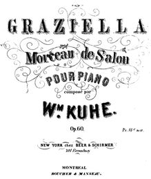 Partition complète, Graziella, Op.60, Kuhe, Wilhelm