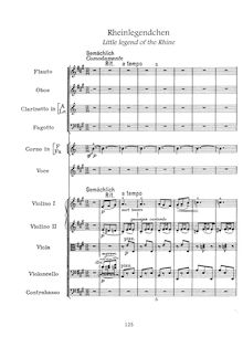 Partition , Rheinlegendchen (Orchestral Score), Des Knaben Wunderhorn
