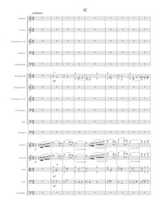 Partition second mouvement, Sinfonía III, Alejandre Prada, Manuel
