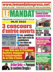 LE MANDAT n°3320 - du mardi 12 avril 2022
